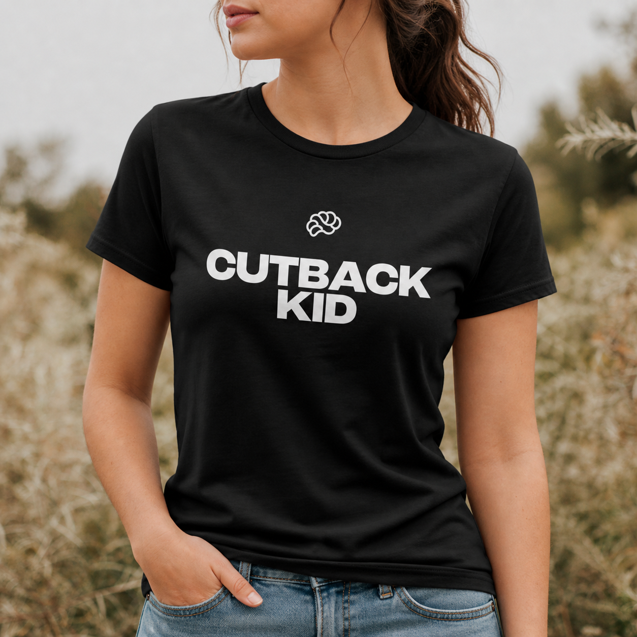 Cutback Kid Women's T-Shirt, Black