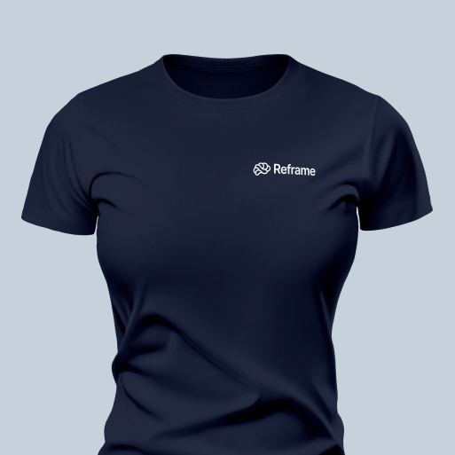 Reframe Classic Women's T-Shirt, Navy Blue