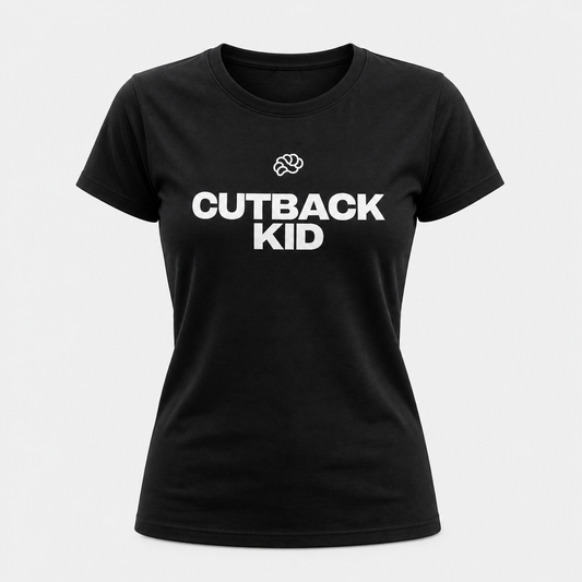 Cutback Kid Women's T-Shirt, Black