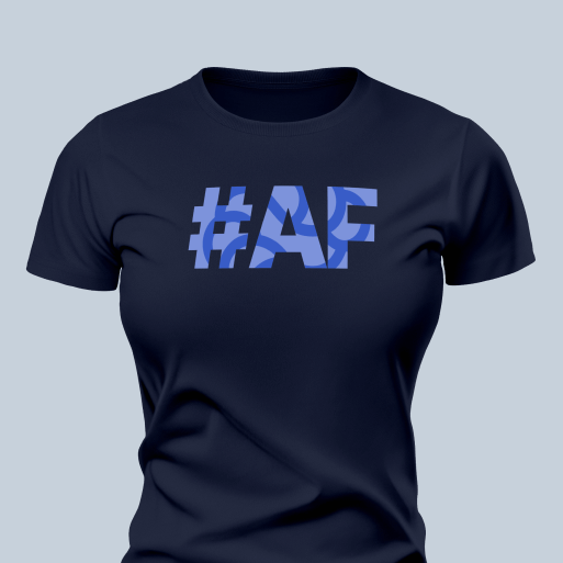 #AF Women's T-Shirt, Navy Blue